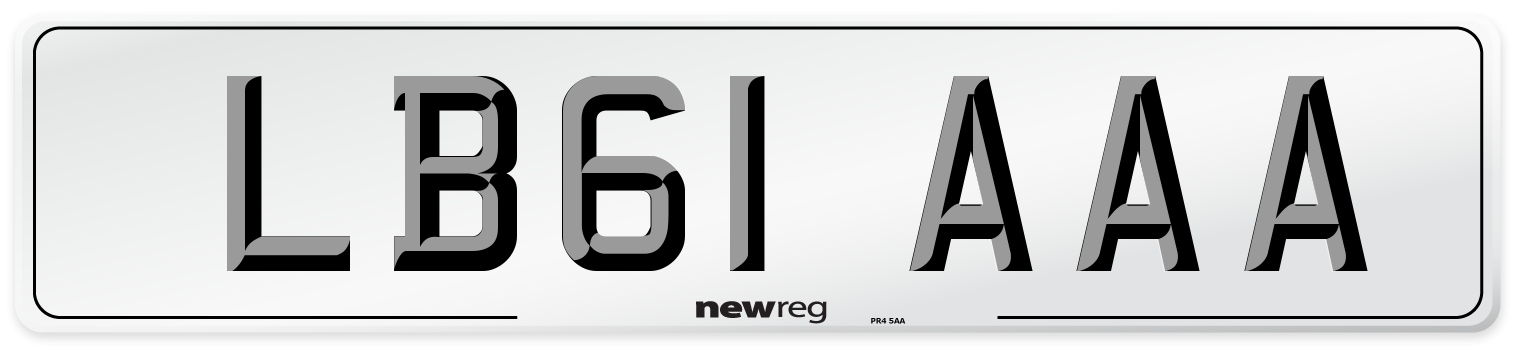 LB61 AAA Number Plate from New Reg